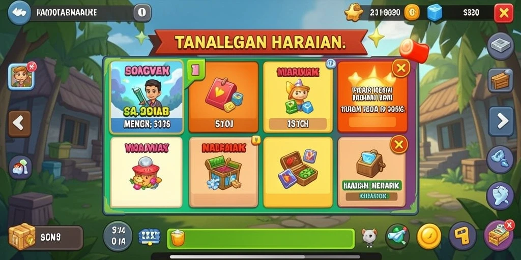 Fitur multiplayer memungkinkan pemain berinteraksi dengan teman.