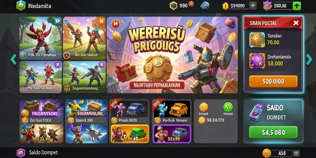 Sistem reward yang memotivasi pemain untuk terus bermain.